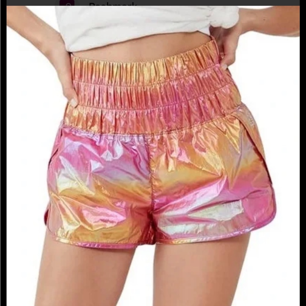 Free people movement way home iridescent shiny Women's Shorts